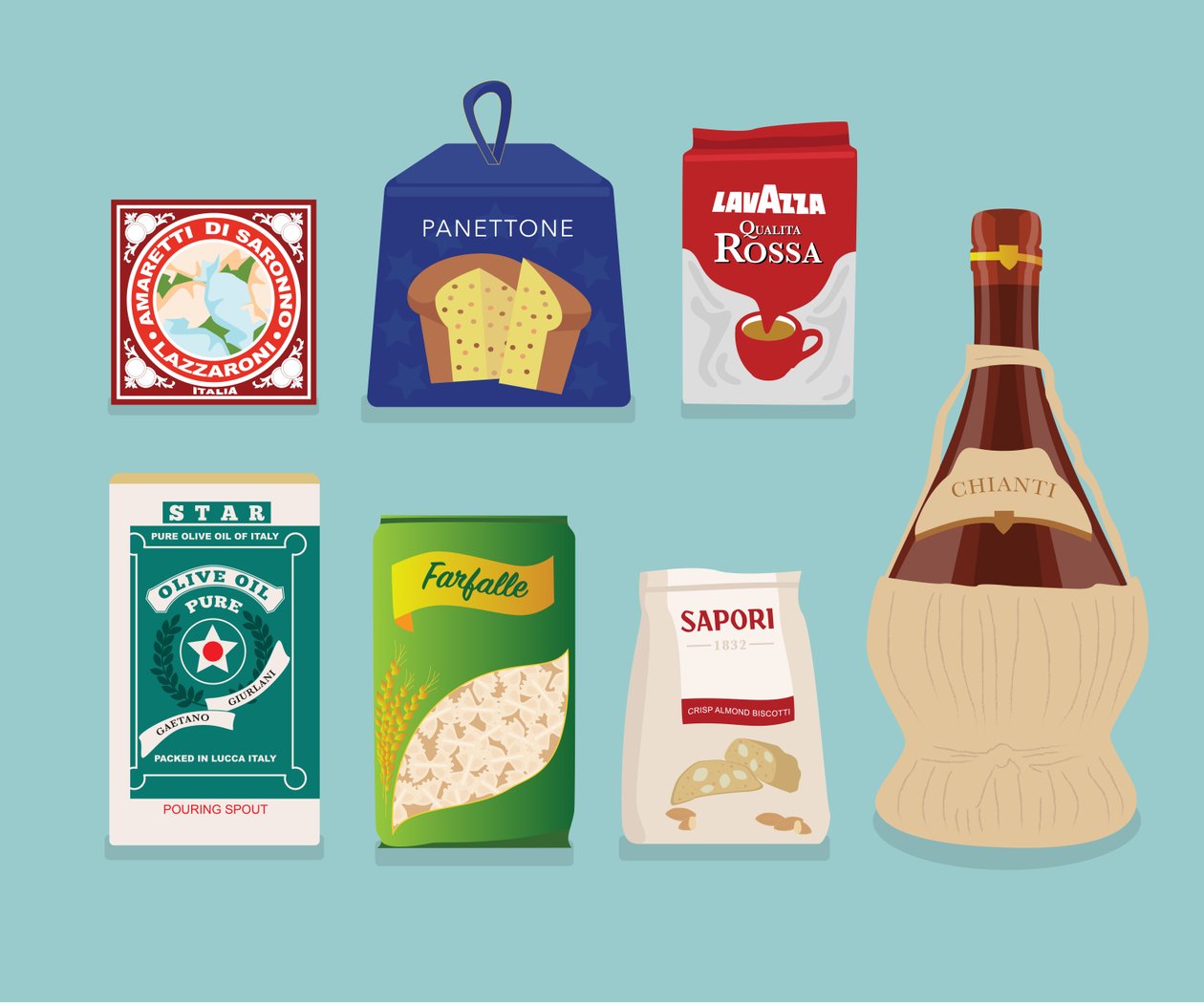 Italiensk Deli af Claire Huntley