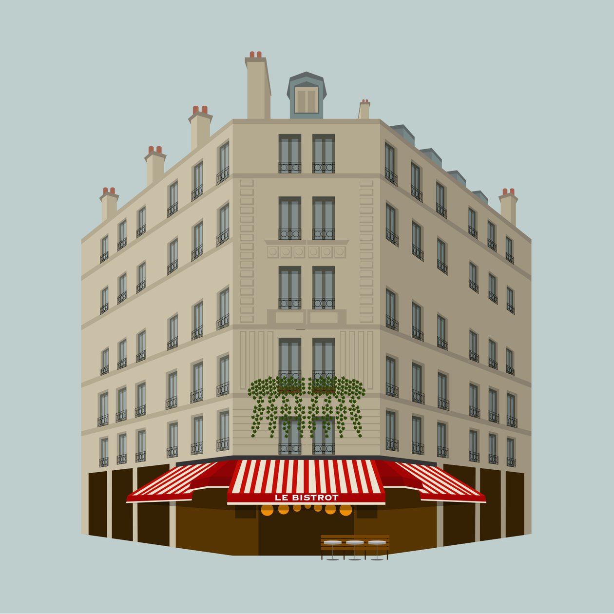 Le Bistrot af Claire Huntley