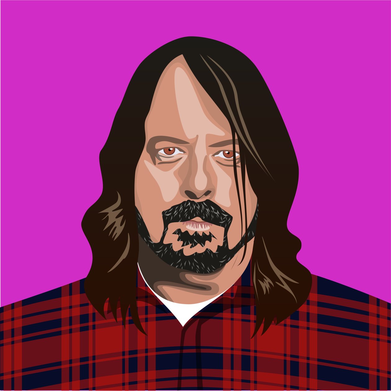 Portræt af Dave Grohl af Claire Huntley