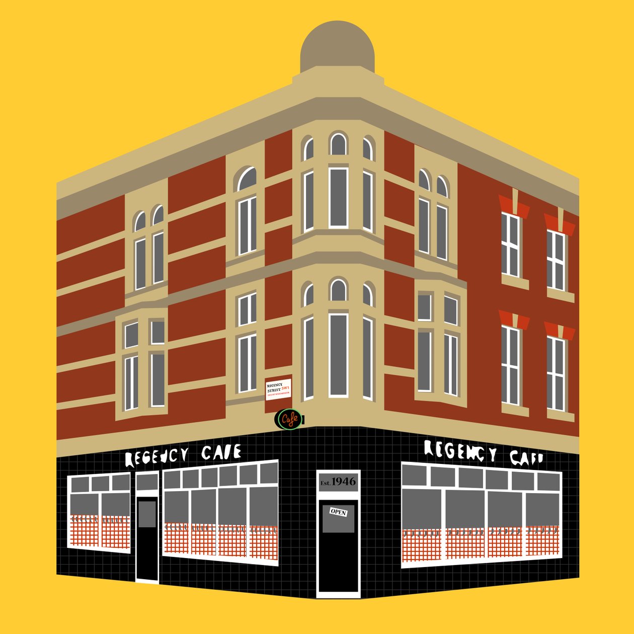 Regency Cafe, Westminster af Claire Huntley