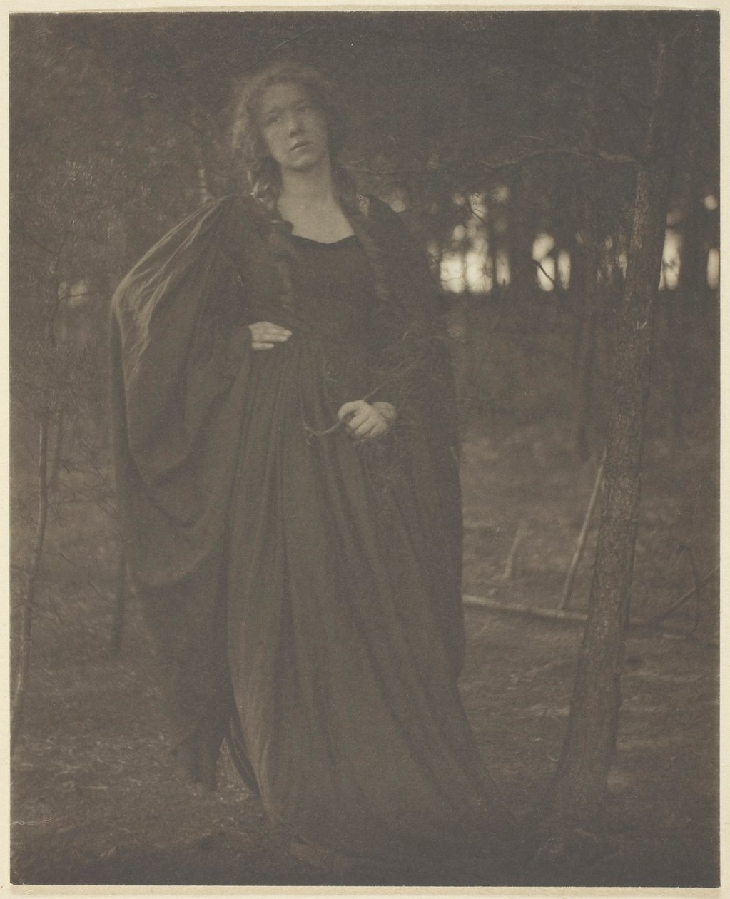 Uden titel [kvinde i skoven], 190105. af Clarence H White