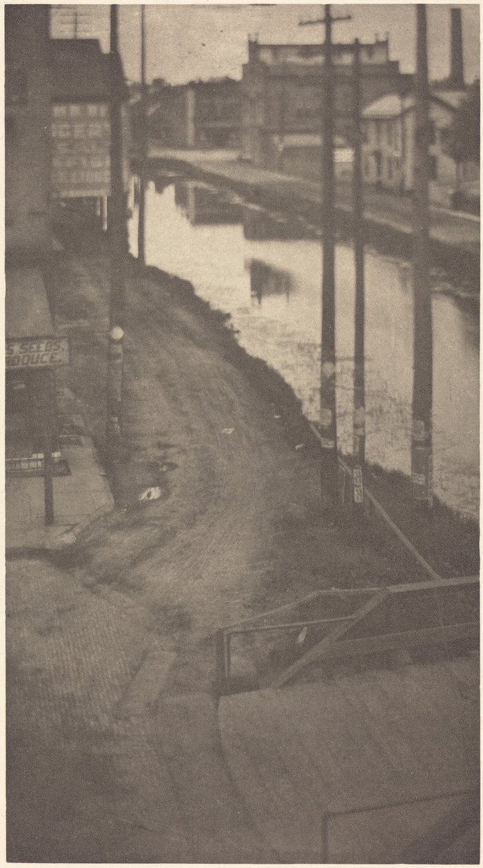 Telegrafstænger, ca. 1900 (foto) af Clarence Henry White