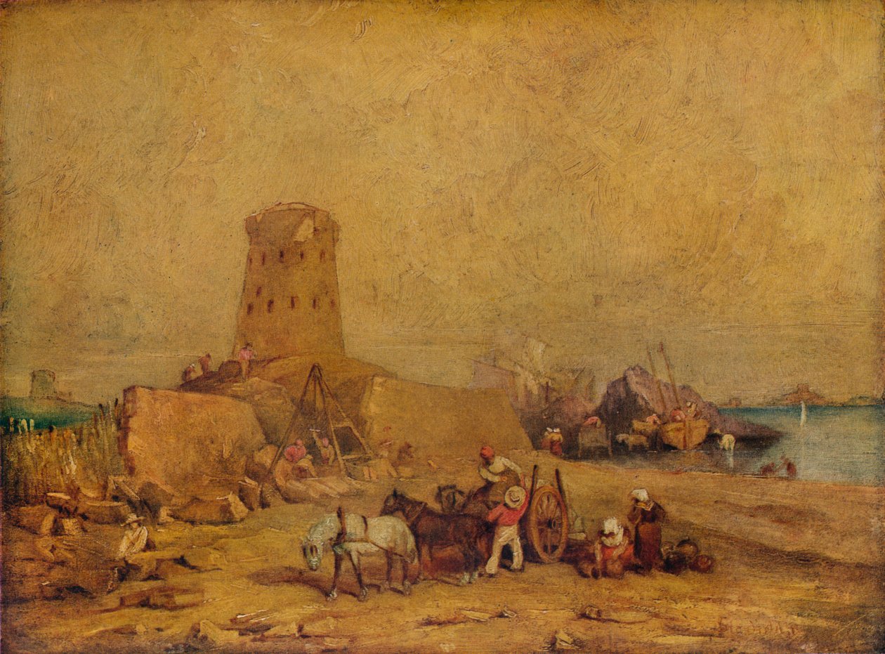 Kystscene, 1800-tallet, 1924 af Clarkson Stanfield