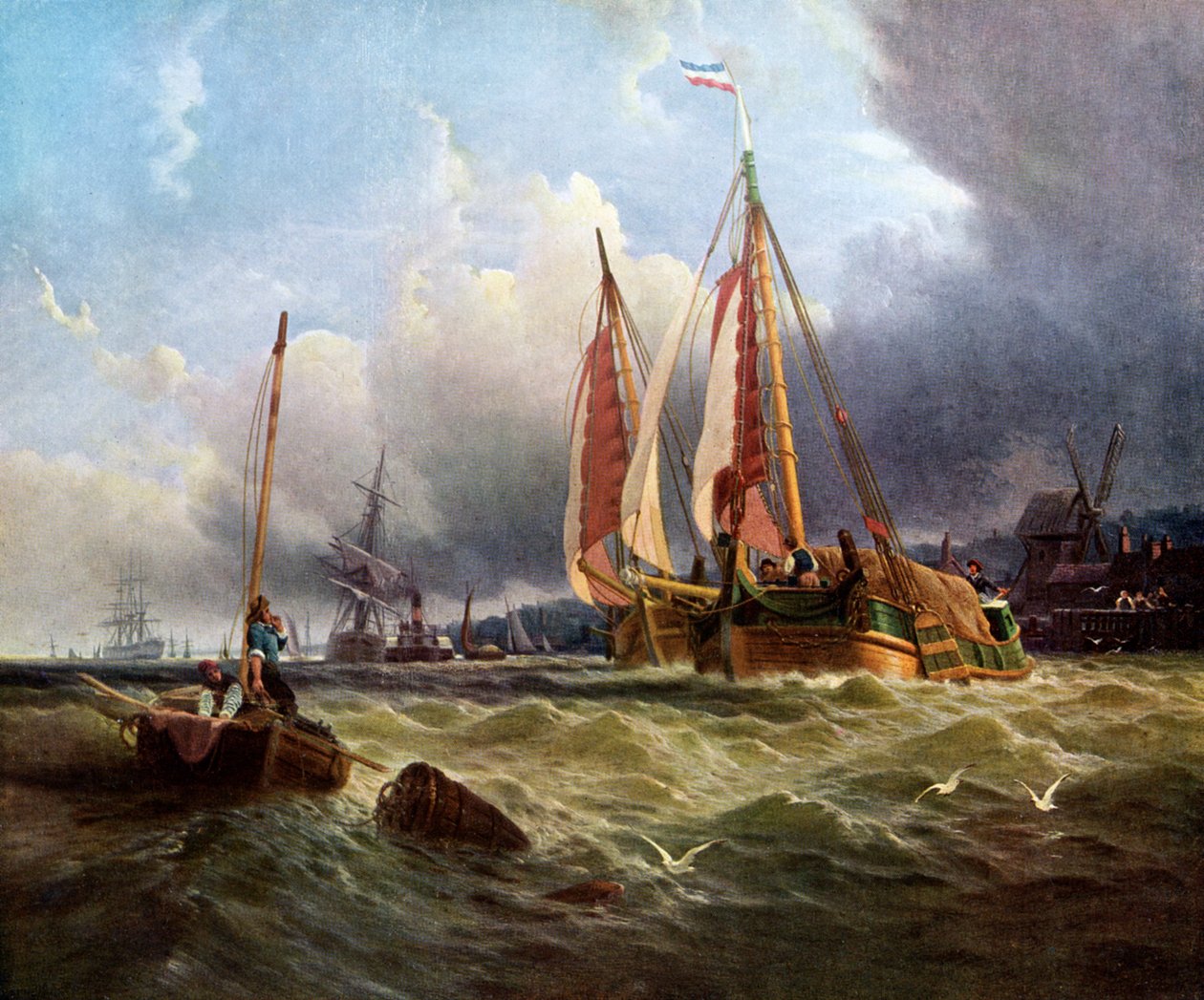 Gamle Schelde, Texel, 1862, c1920. af Clarkson Stanfield