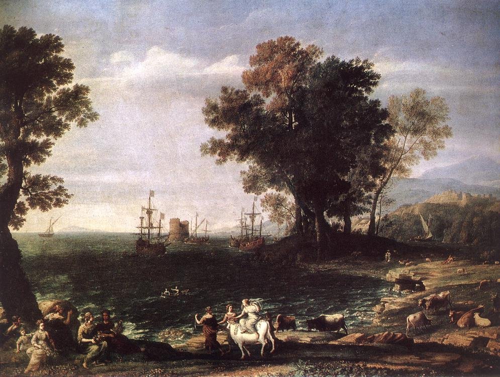 Europas voldtægt af Claude Lorrain