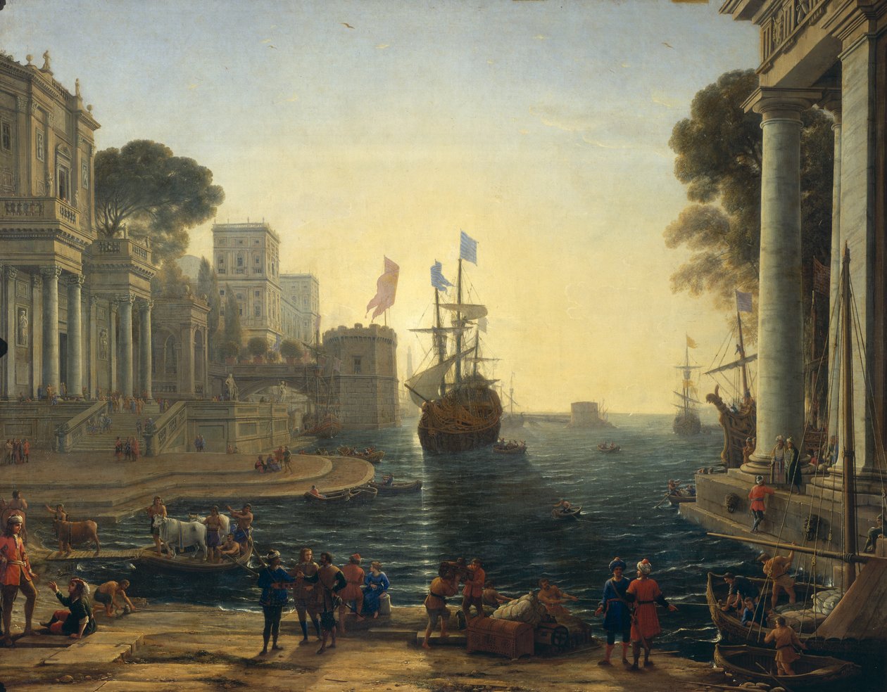 Ulysses vender Chryseis tilbage til sin far af Claude Lorrain