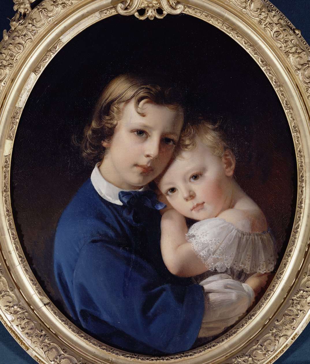 Paul og Rene Dubufe, ca. 1852 af Claude Marie Dubufe