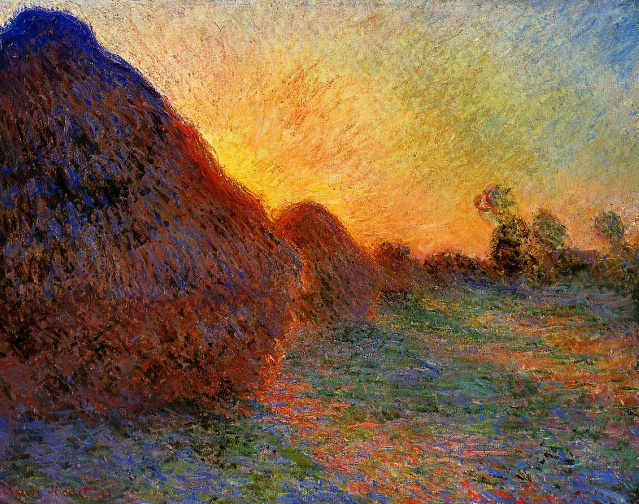 Meulesn af Claude Monet