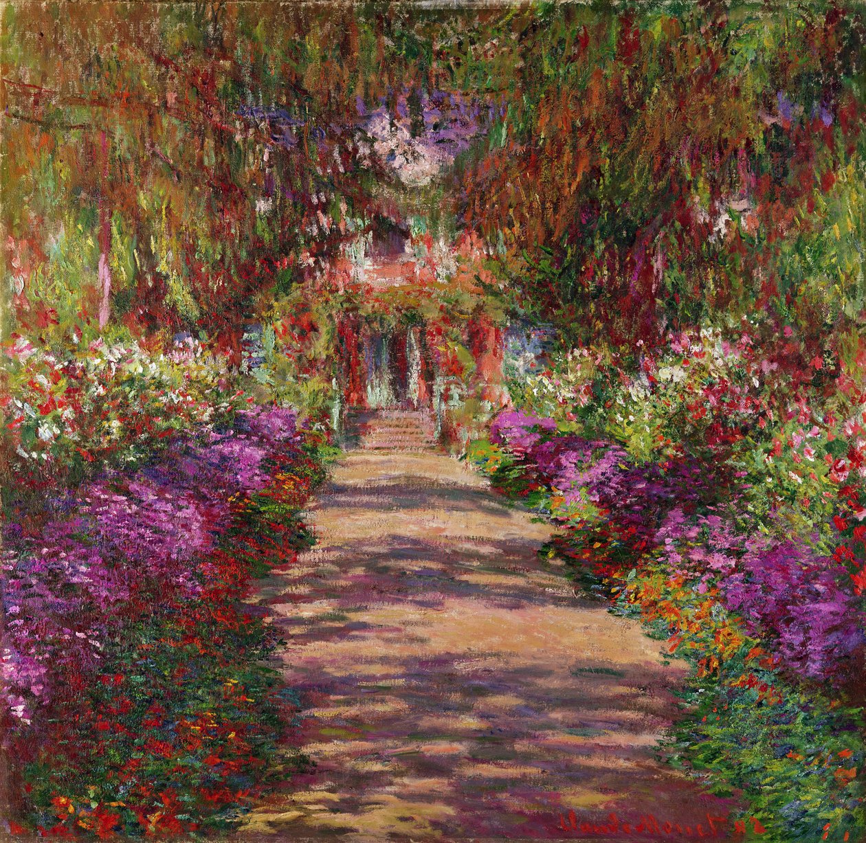 En sti i Monets have, Giverny, 1902 af Claude Monet