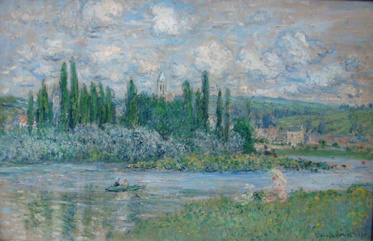 Udsigt over Vetheuil af Claude Monet