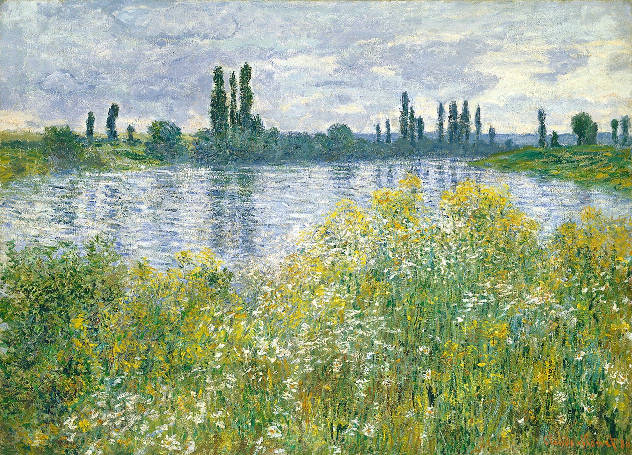 Seinebredden, Vetheuil, 1880 af Claude Monet