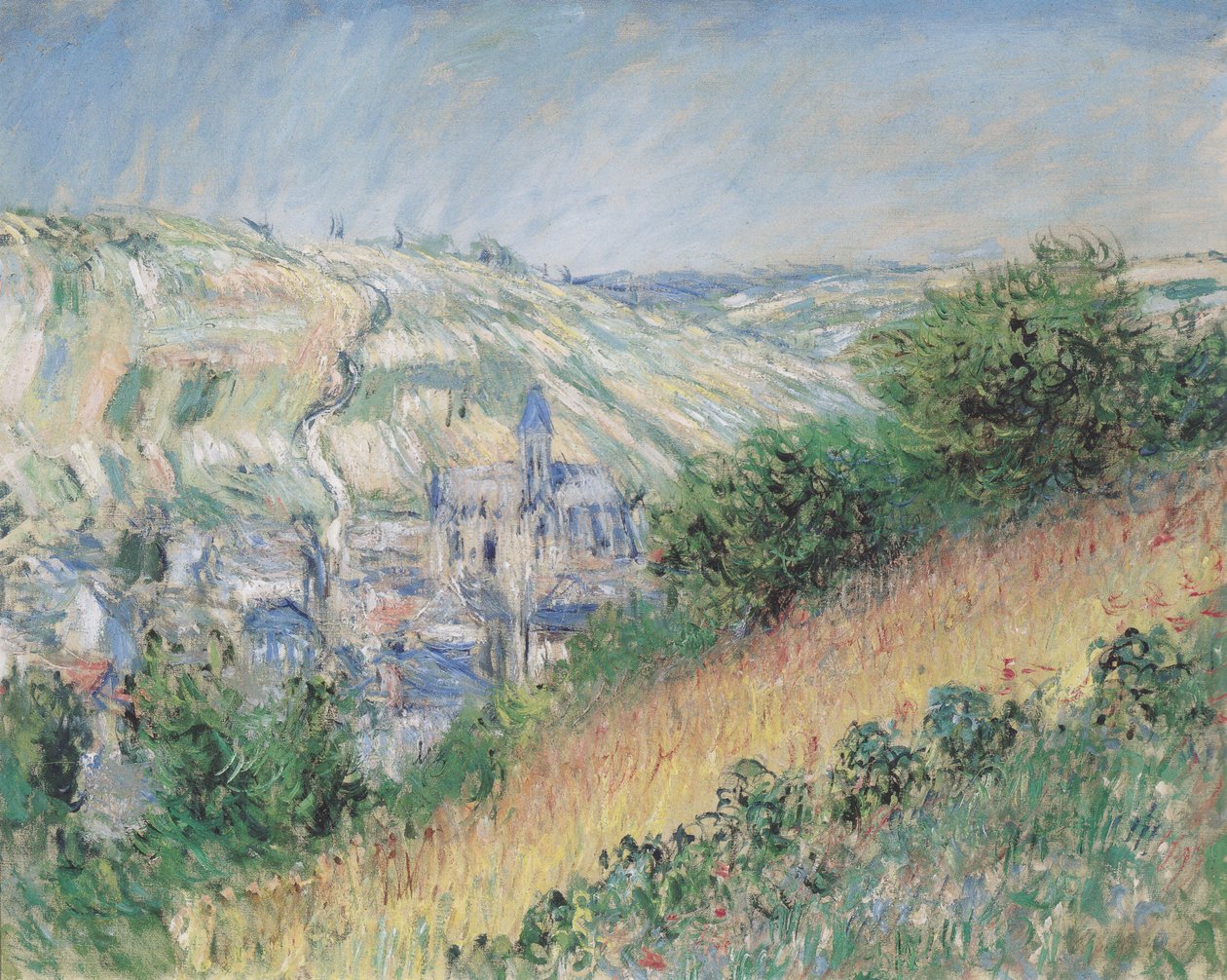 Udsigt over Vétheuil af Claude Monet