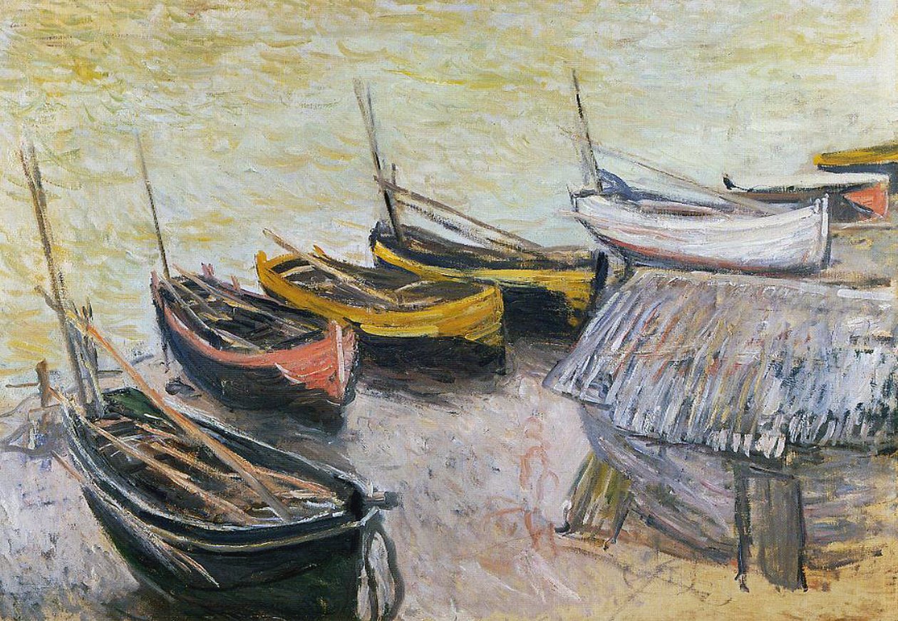 Både på stranden, 1883 af Claude Monet
