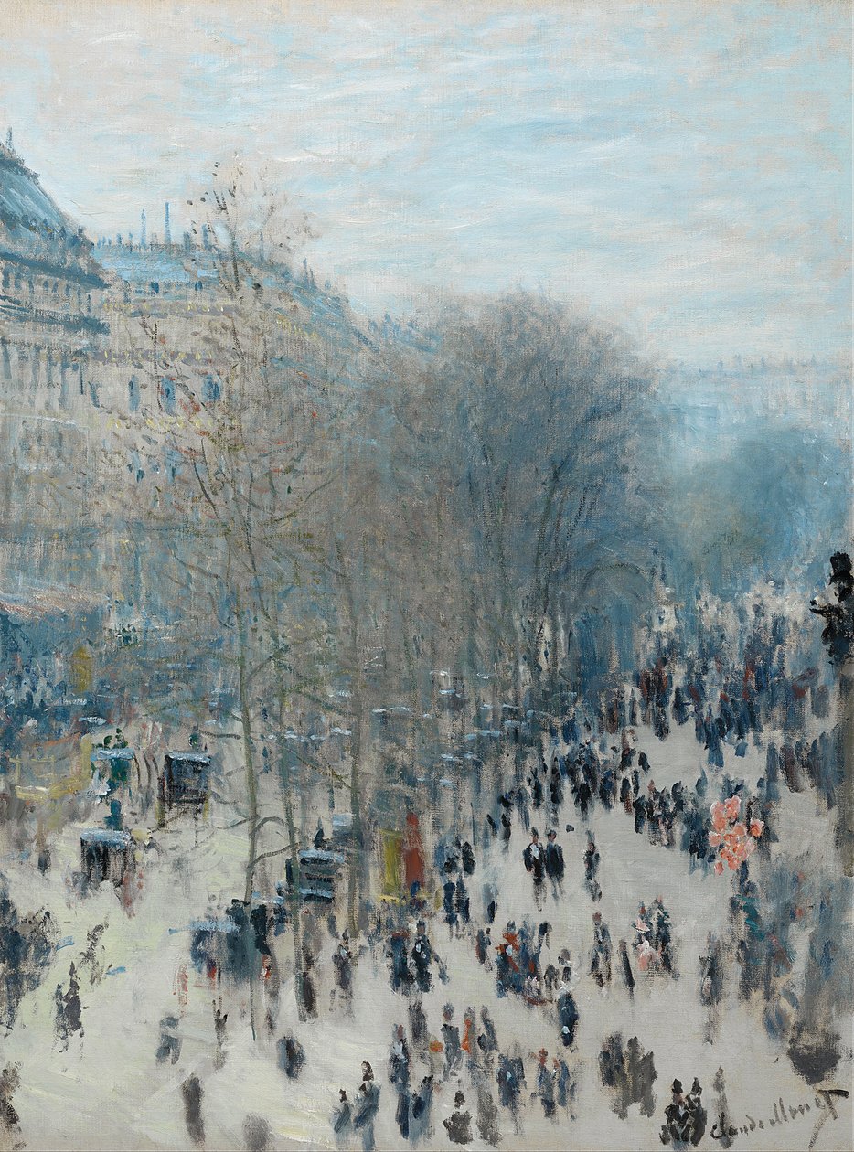 Boulevard des Capucines, 1873-4 af Claude Monet