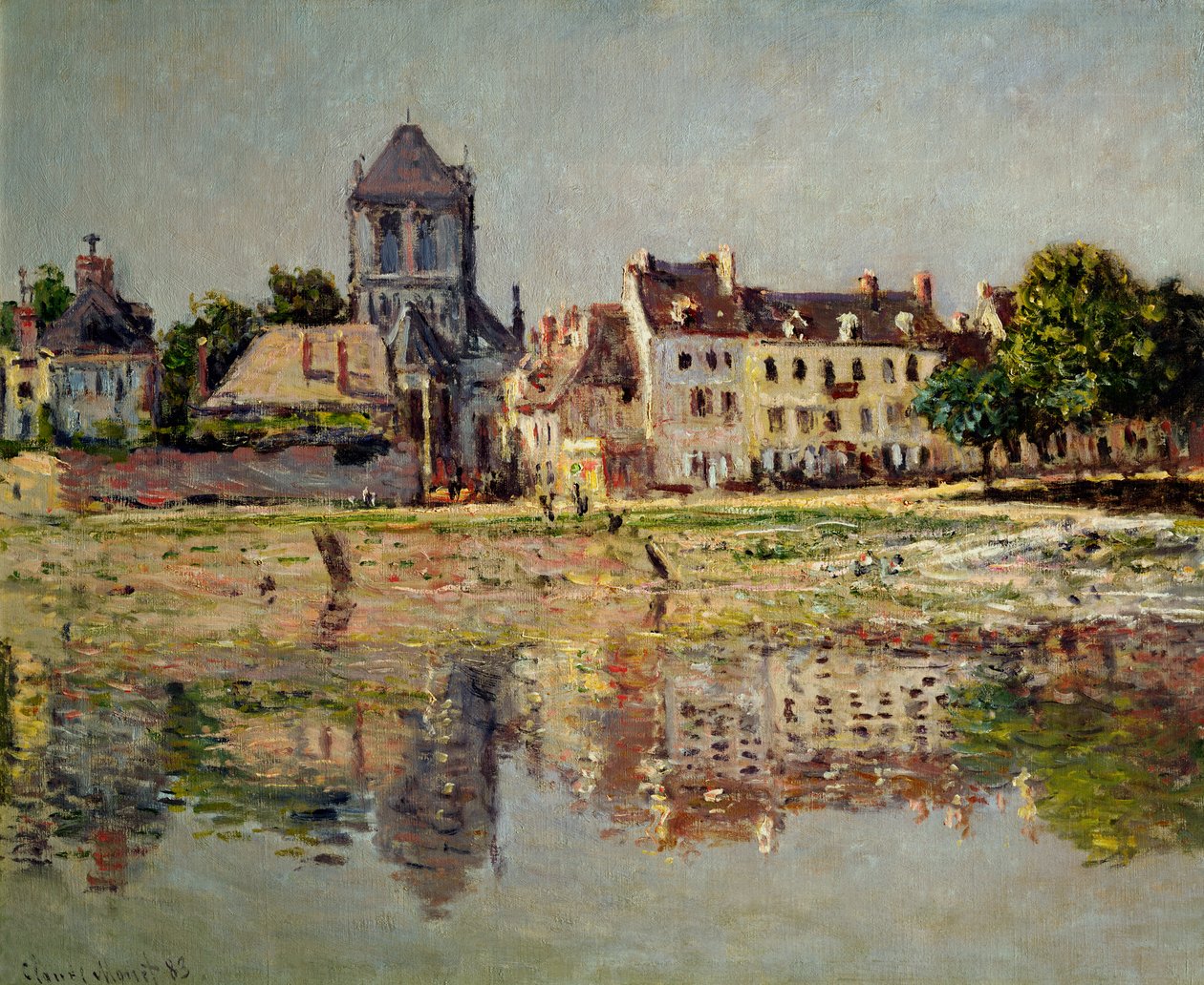 Ved floden ved Vernon, 1883 af Claude Monet