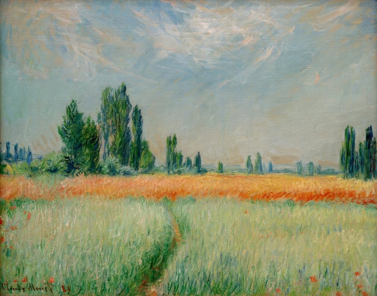 Hvedemark af Claude Monet