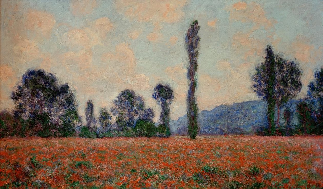 Valmuemark (Mohnfeld) af Claude Monet