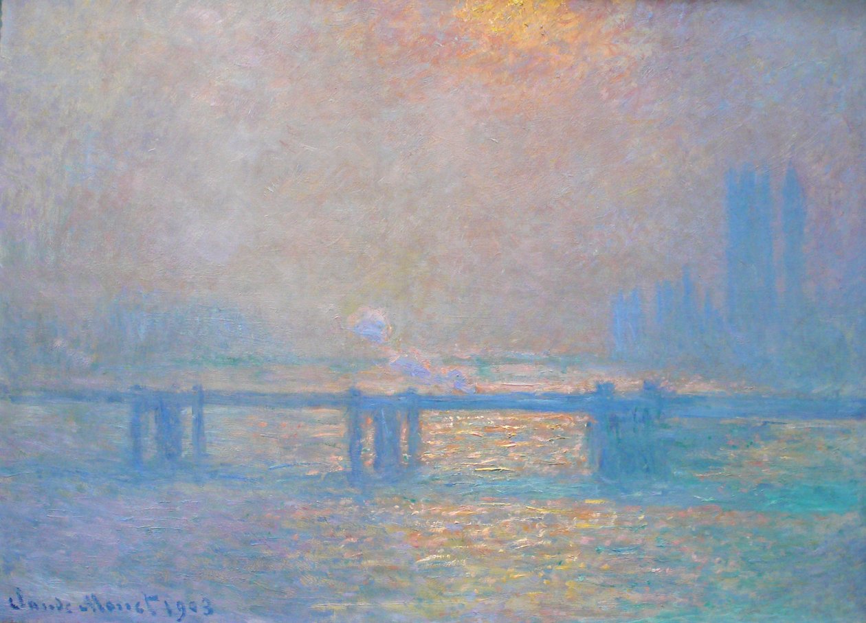 Charing Cross Bridge, Themsen af Claude Monet