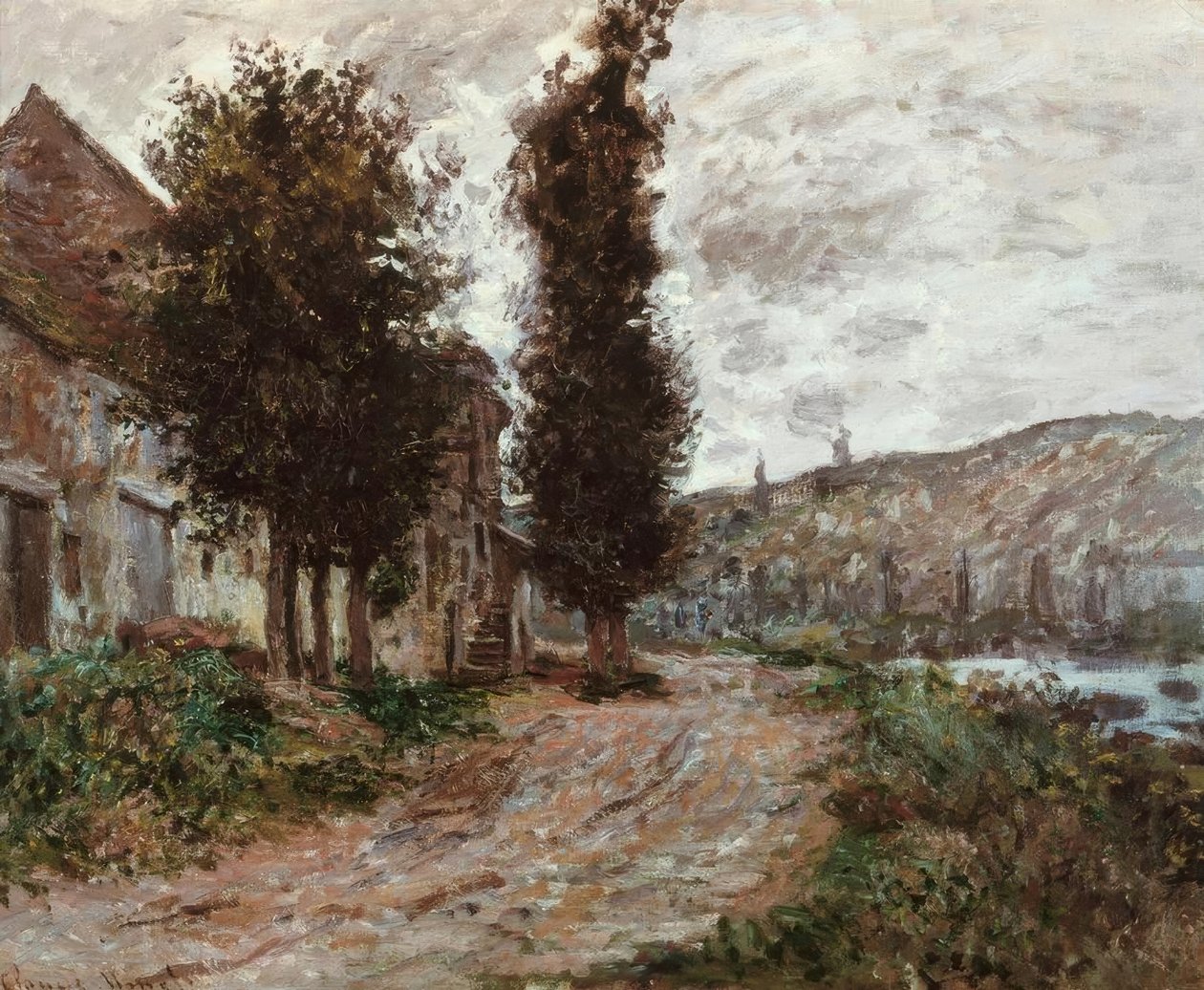 Træksti i Lavacourt af Claude Monet