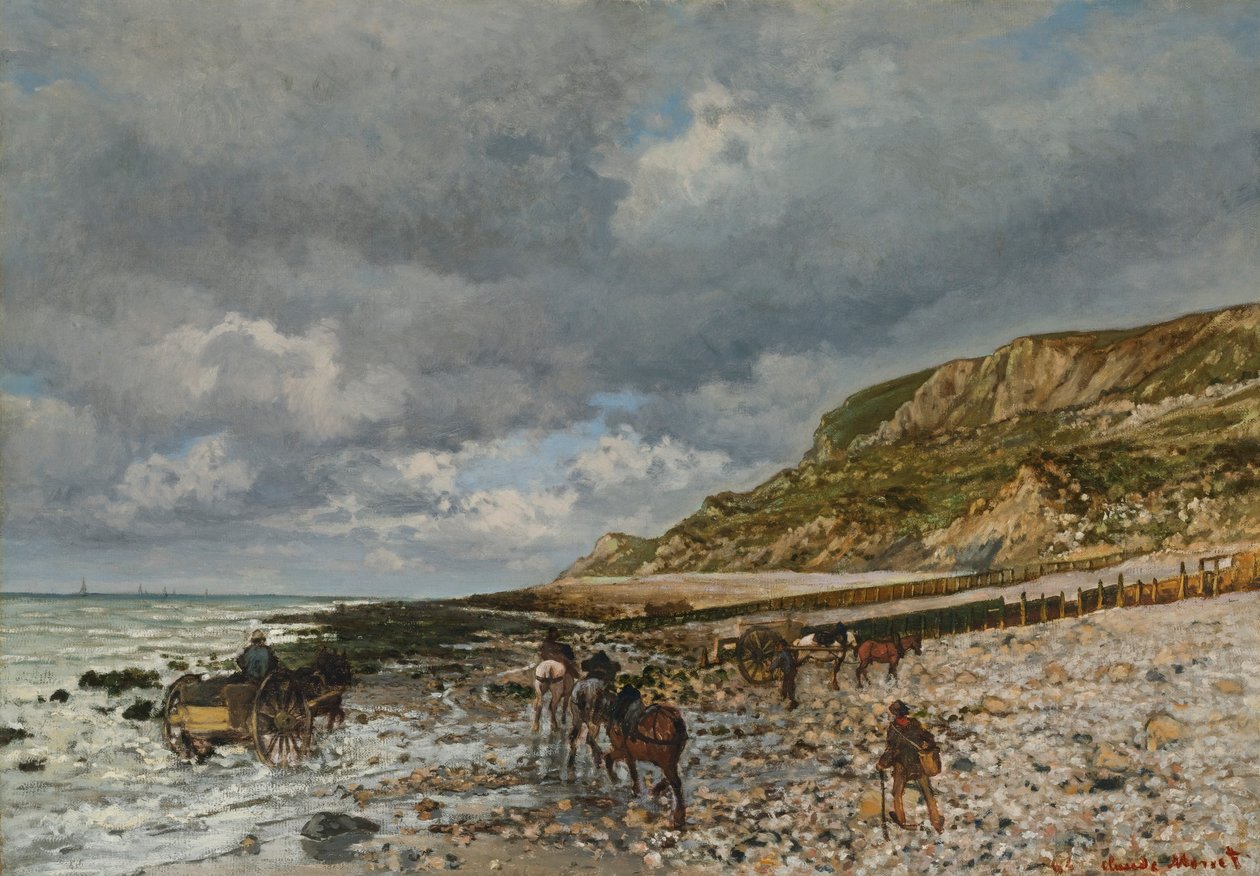Heste ved Pointe de la Hève af Claude Monet