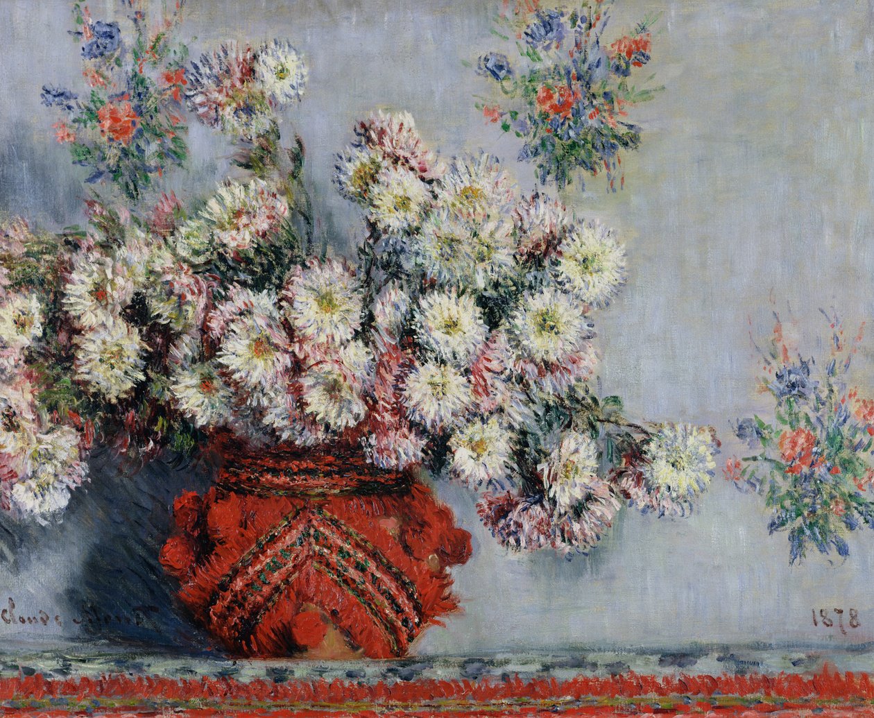Krysantemum, 1878 af Claude Monet
