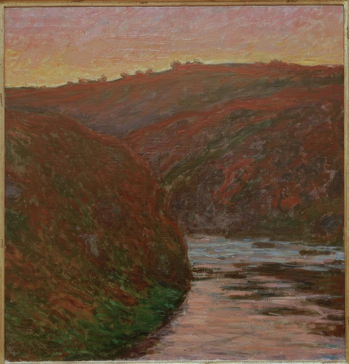 Creuse, solnedgang af Claude Monet