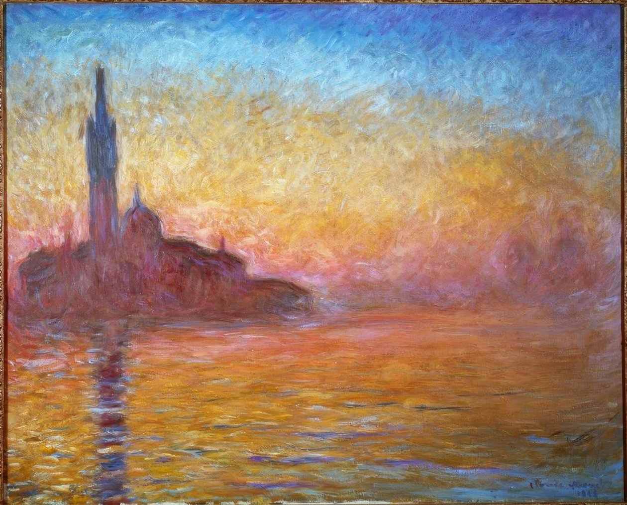 Twilight i Venedig af Claude Monet