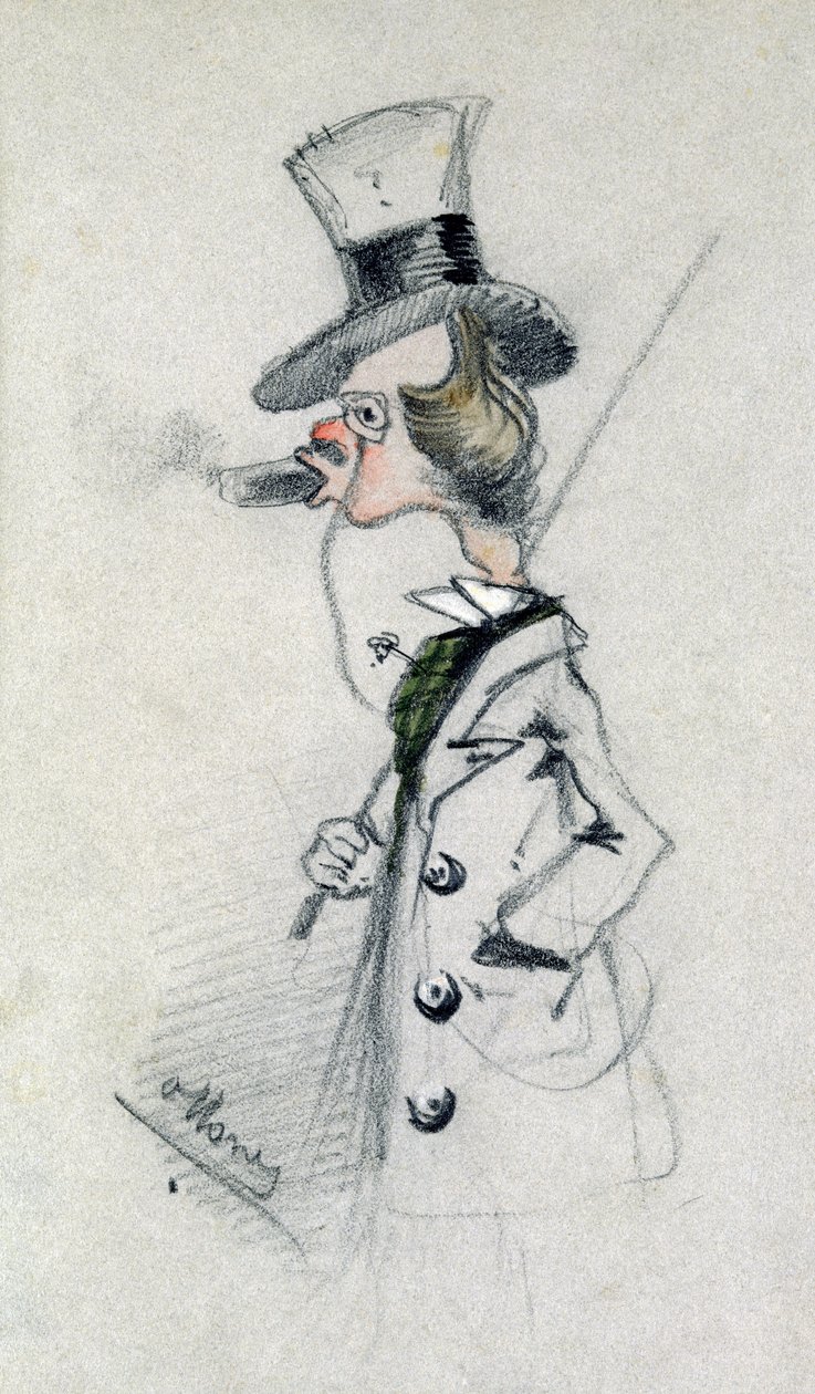 Dandy med en cigar, 1857 af Claude Monet