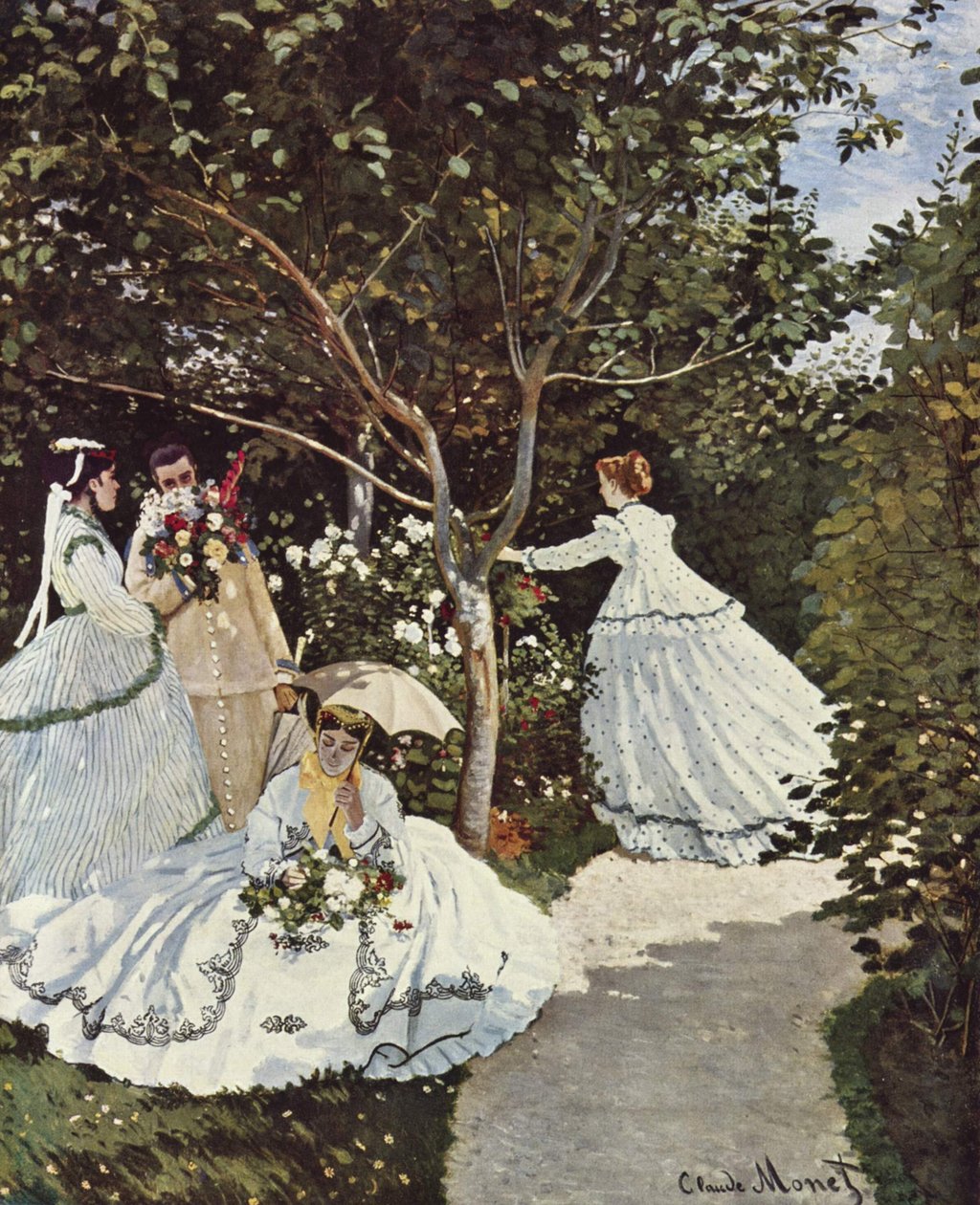 Kvinder i haven af Claude Monet