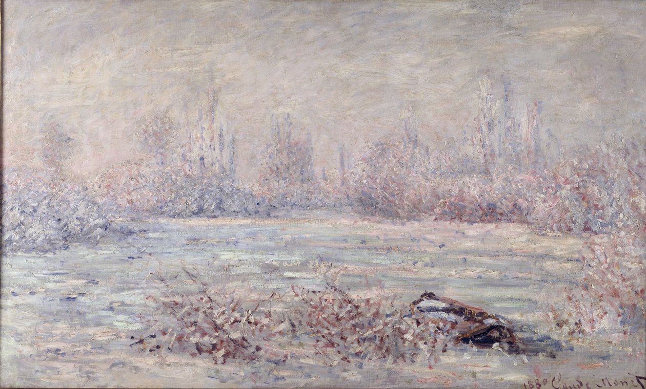 Frost nær Vetheuil, 1880 af Claude Monet