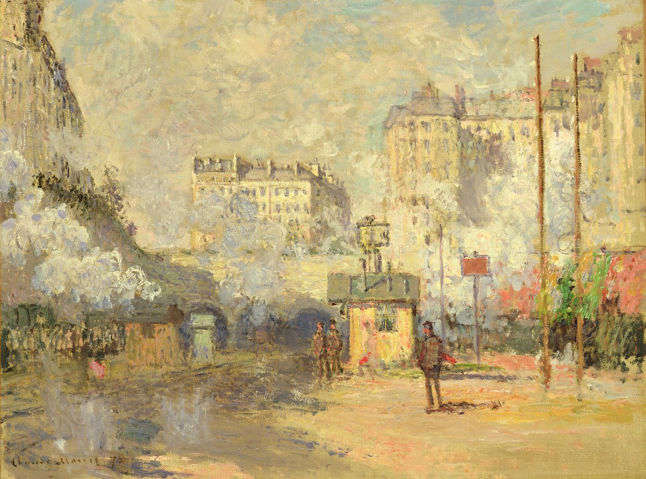 Gare Saint Lazare, 1877 af Claude Monet
