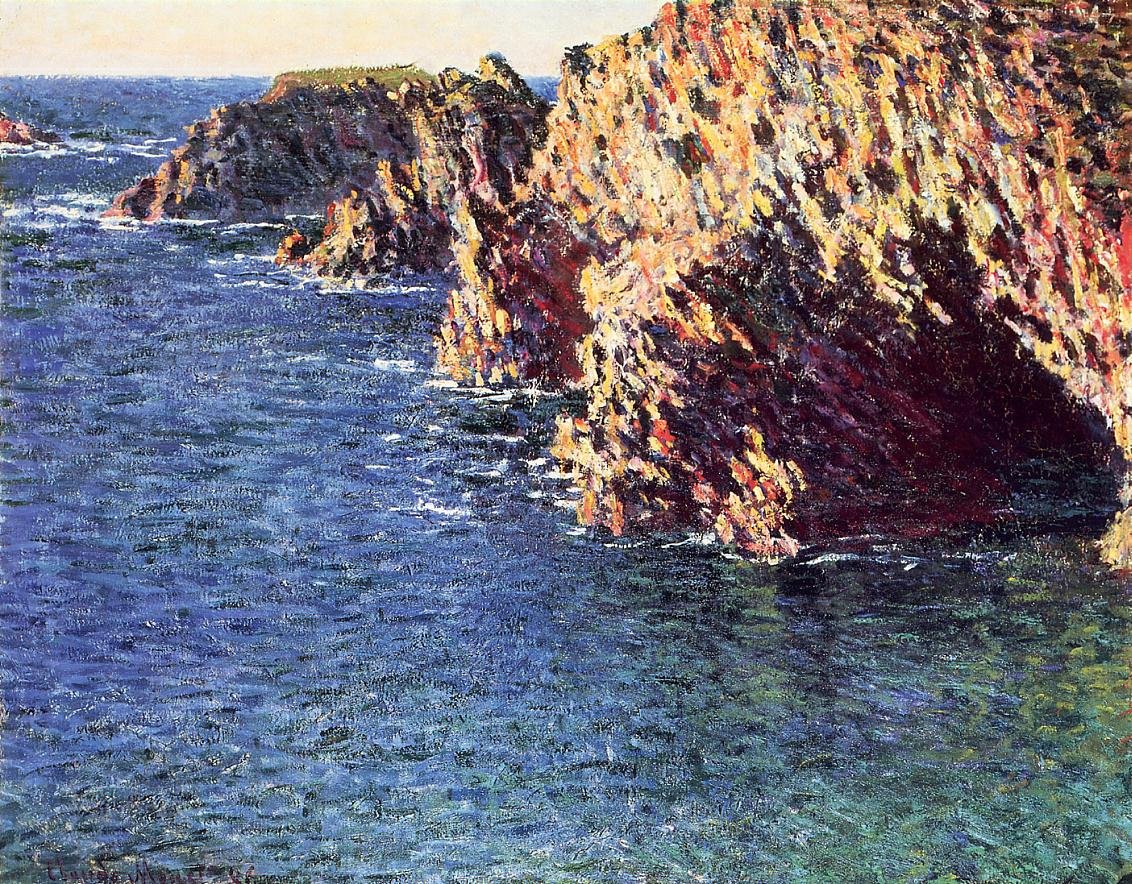 Cave of Port-Domois af Claude Monet