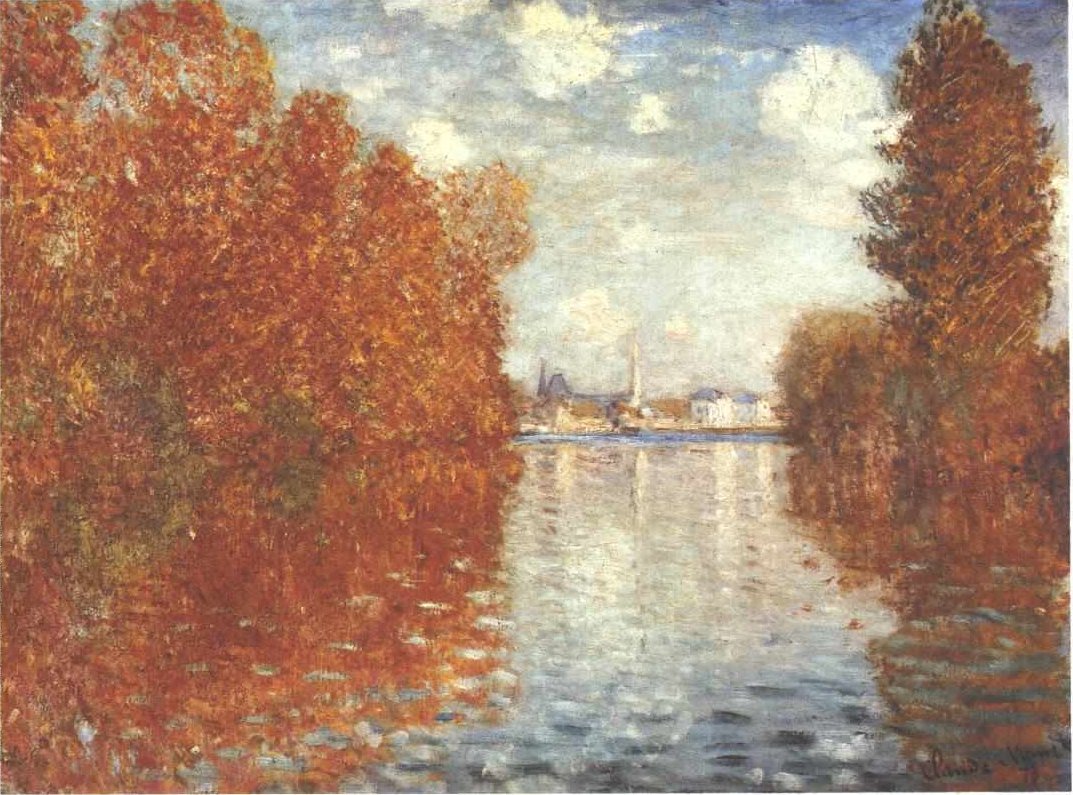 Efterår i Argenteuil af Claude Monet