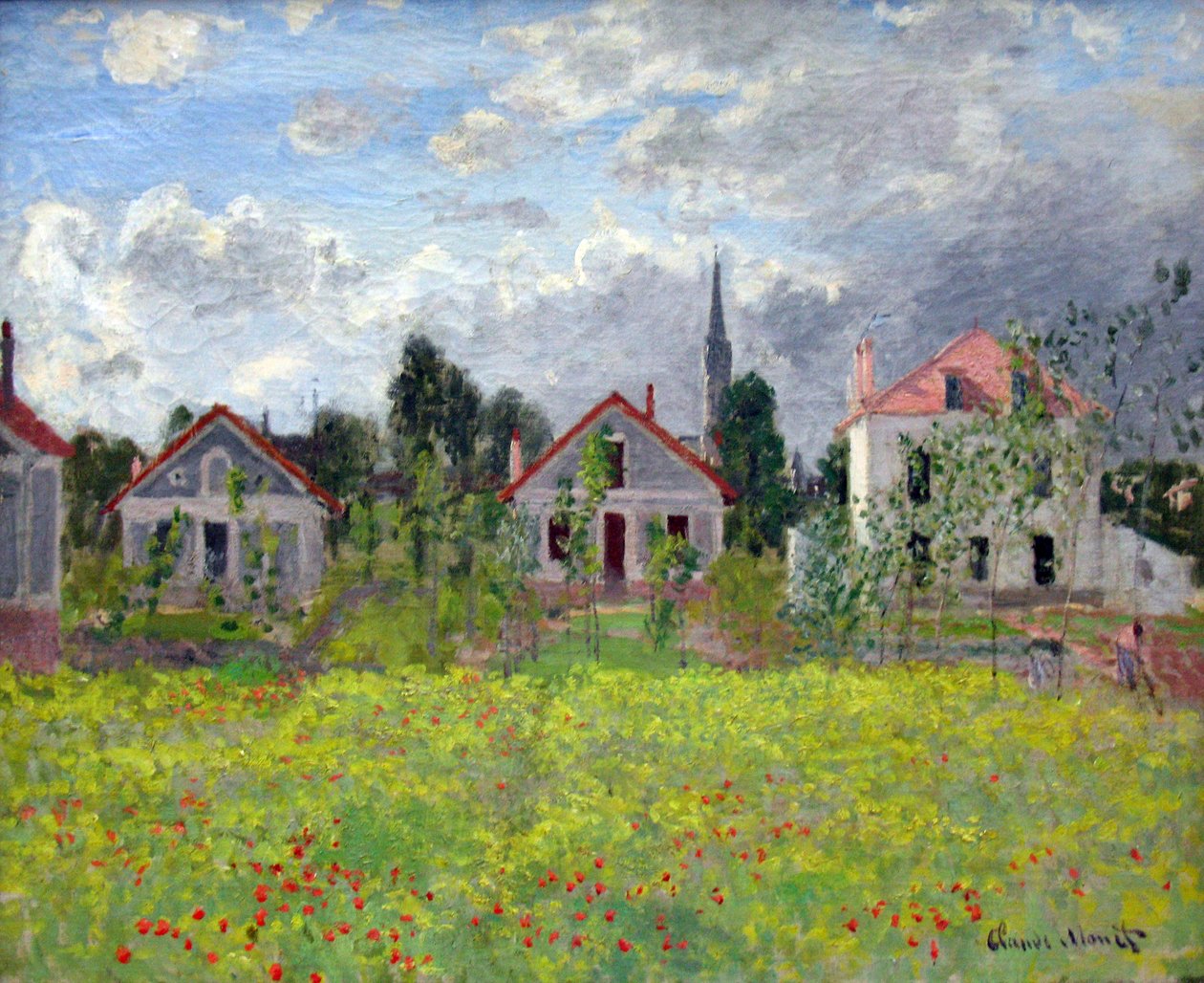 Huse ved Argenteuil af Claude Monet