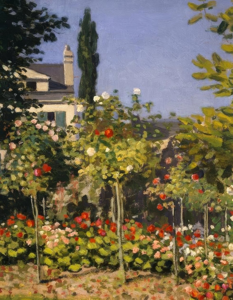 Blomstrende have af Claude Monet