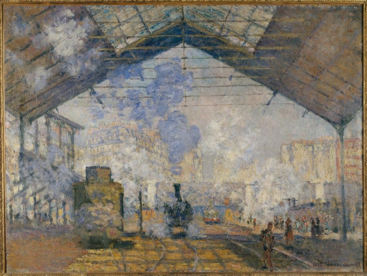 Gare Saint-Lazare af Claude Monet