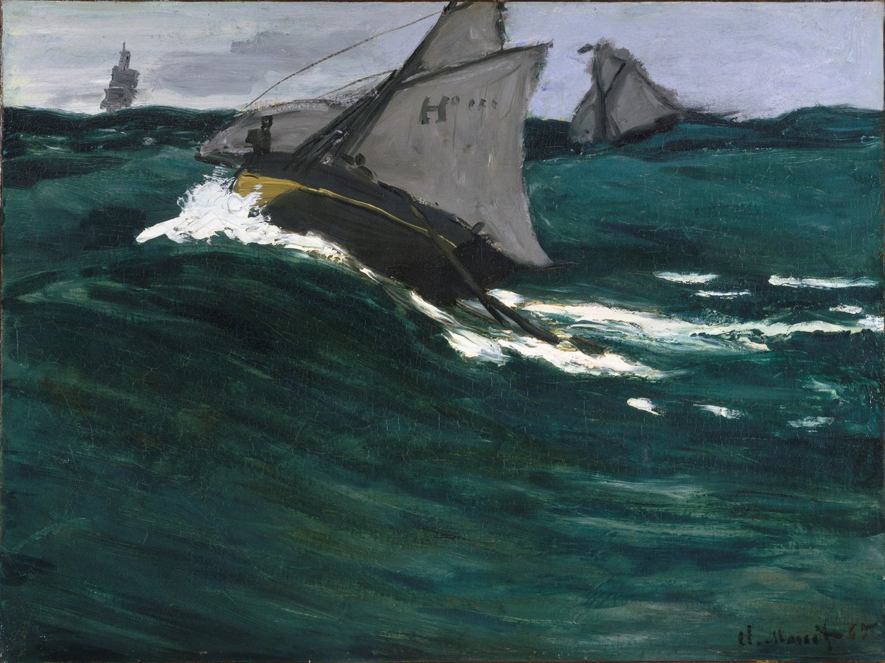 Den grønne bølge af Claude Monet