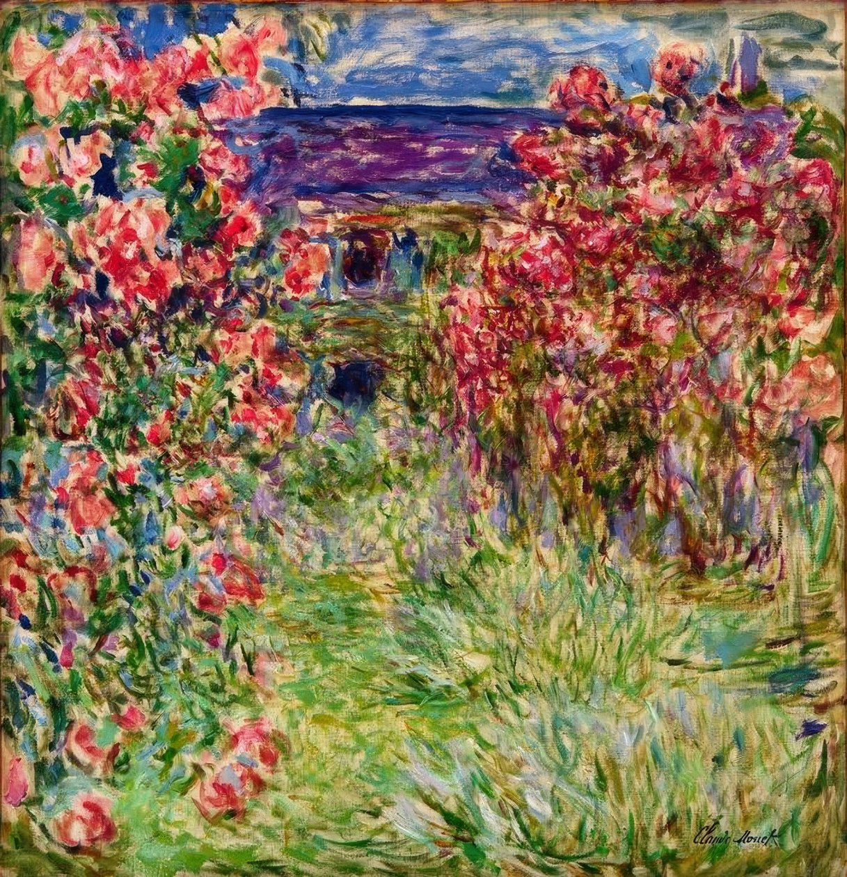 Huset i roserne af Claude Monet