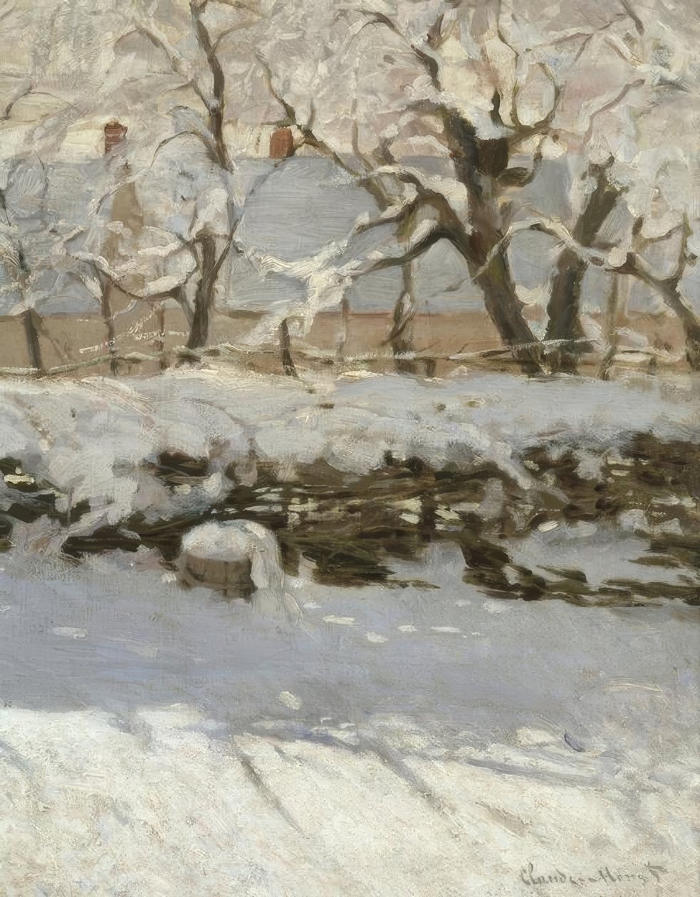 La pie (The Magpie) af Claude Monet