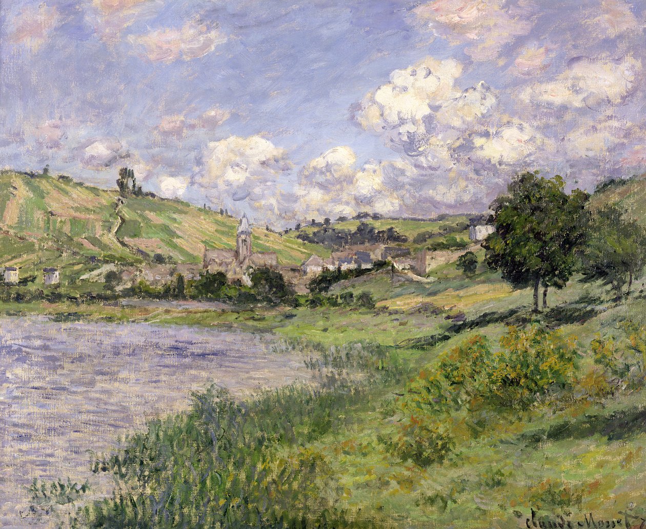 Landskab, Vetheuil, 1879 af Claude Monet