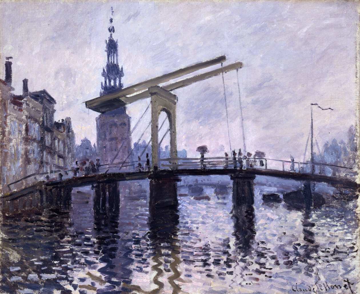 Broen, Amsterdam, 1870-71 af Claude Monet