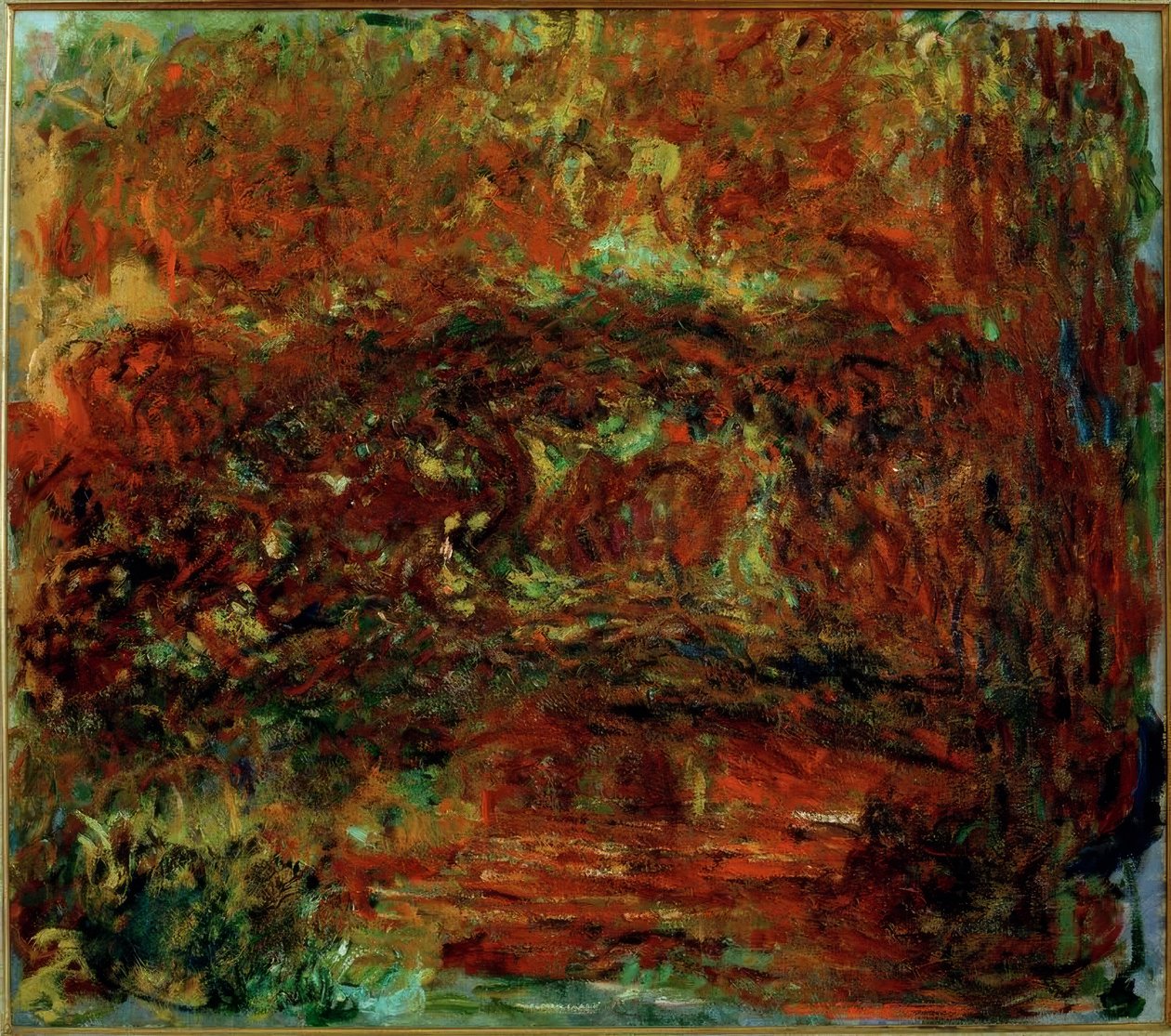 Le Pont japonais (Den japanske bro) af Claude Monet