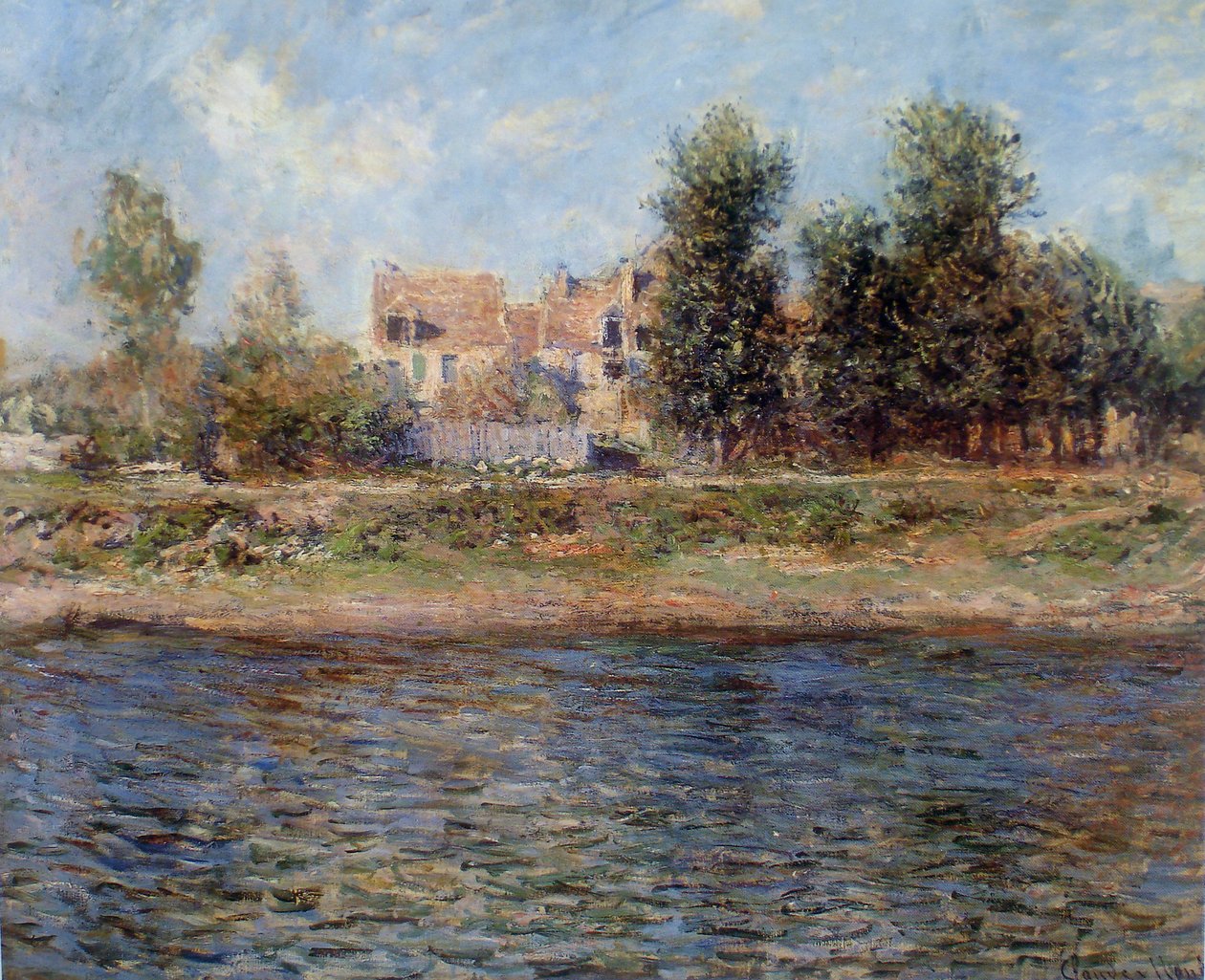 Bredden af ​​Seinen af Claude Monet