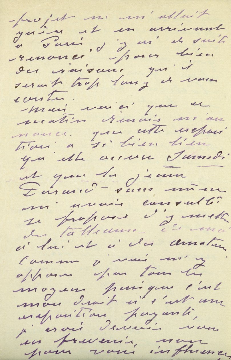 Brev fra Claude Monet til Berthe Morisot, 1888 af Claude Monet