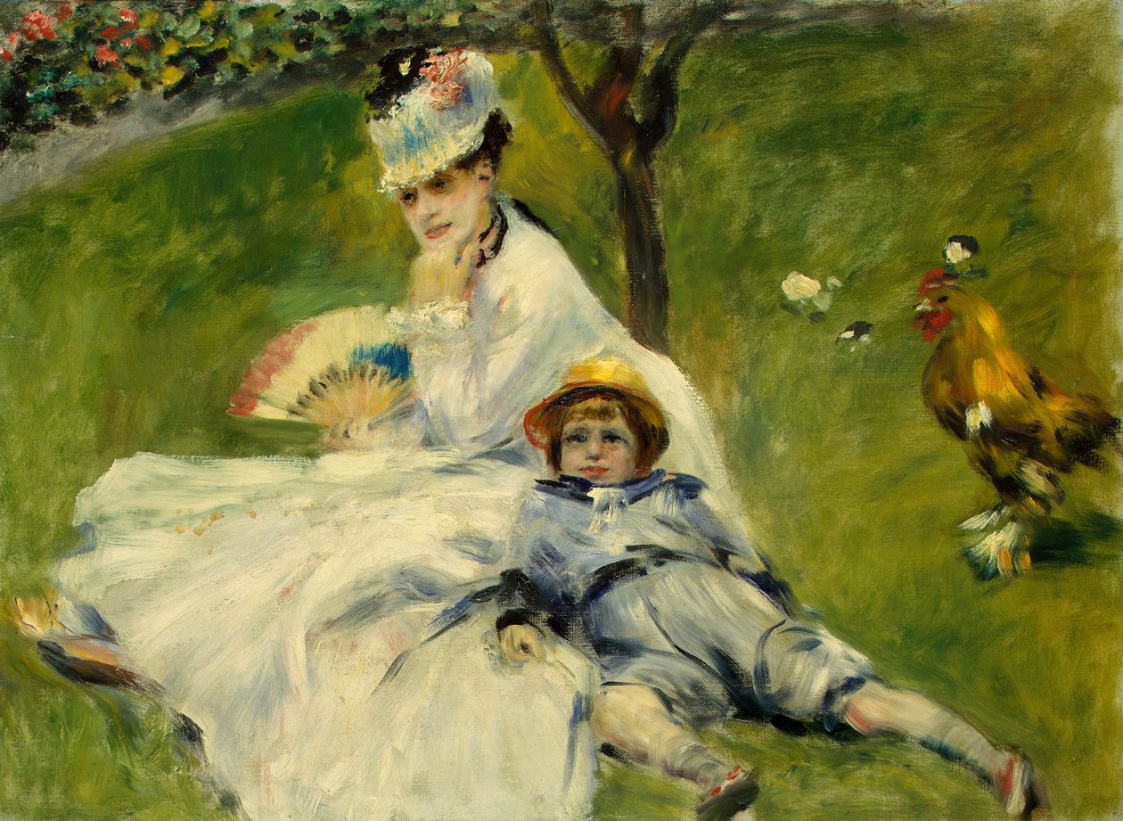 Madame Monet og hendes søn af Claude Monet