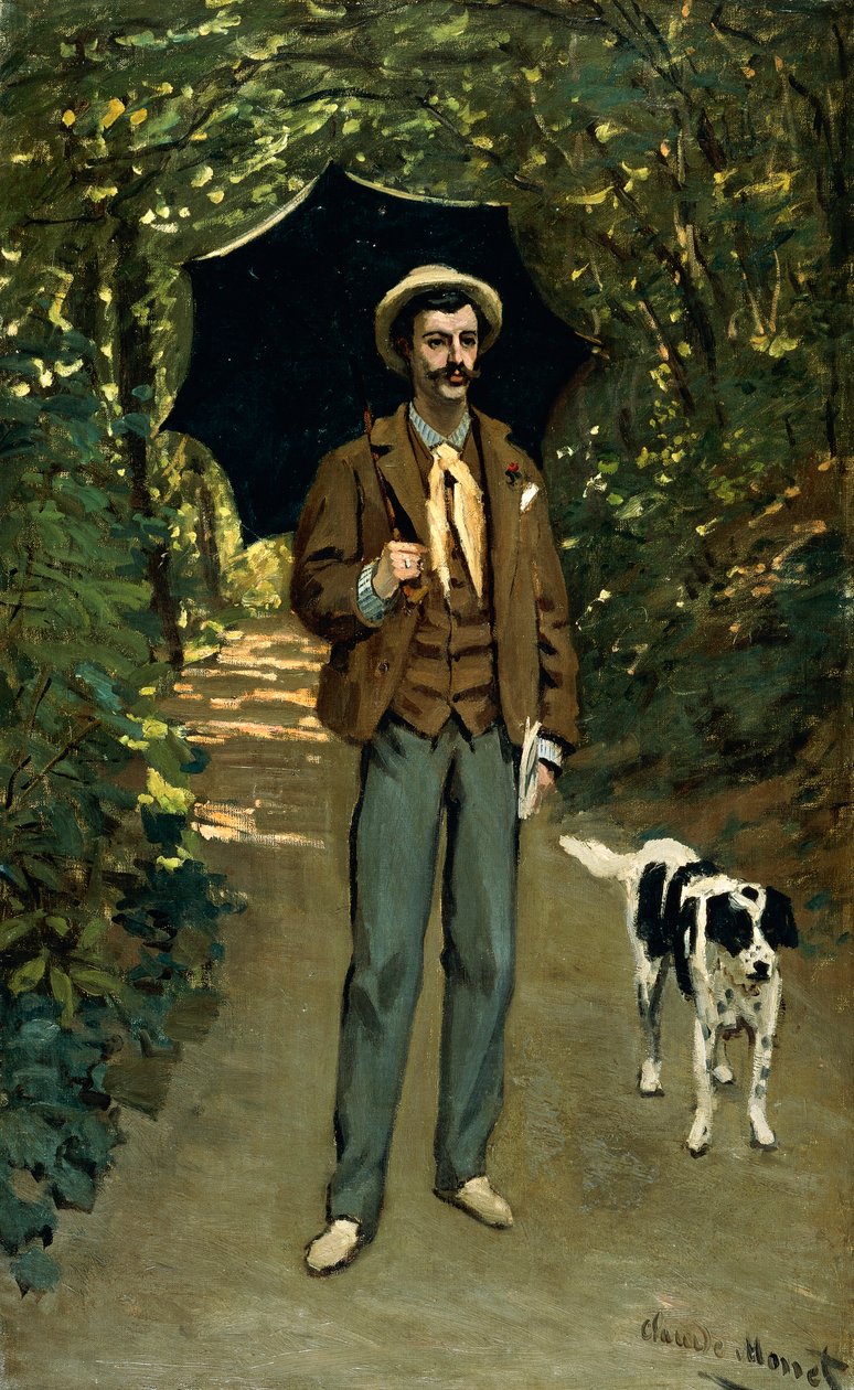 Mand med en paraply, ca. 1868-69 af Claude Monet