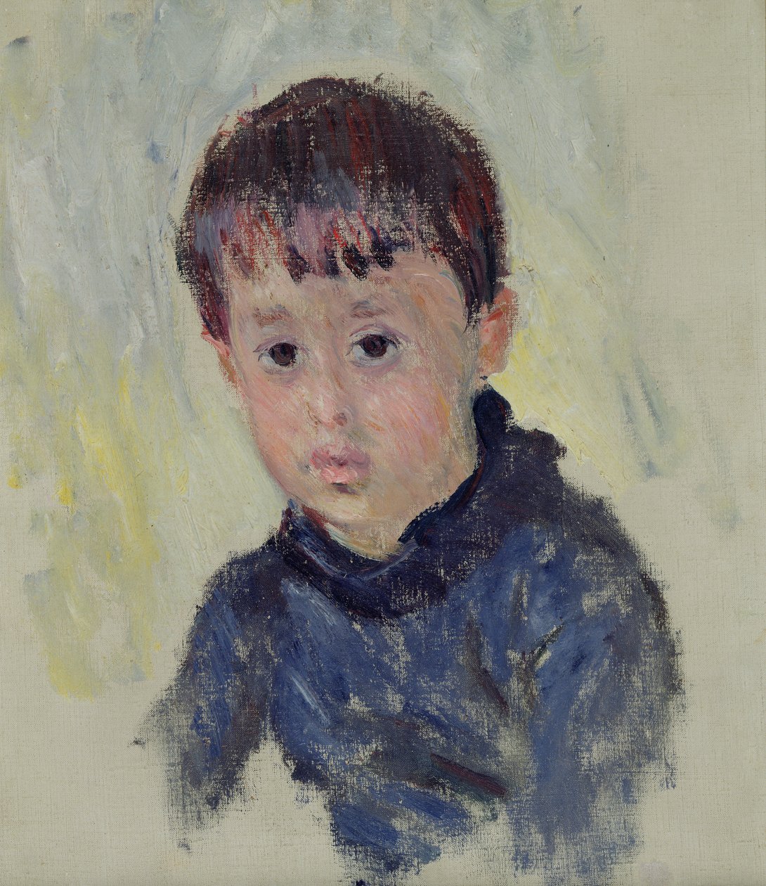 Michel Monet (1878-1966) i en blå jumper, 1883 af Claude Monet