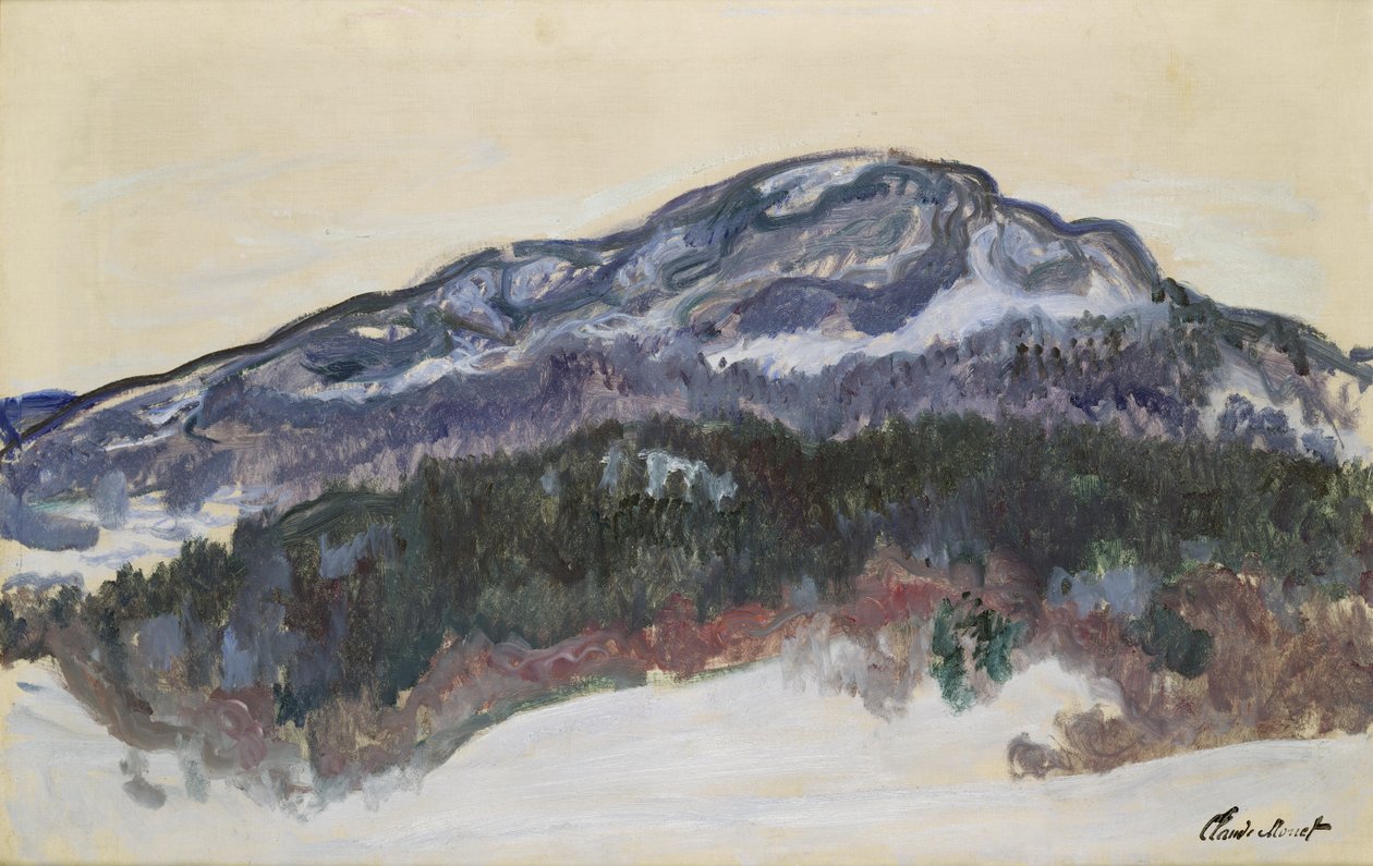 Kolsaas-bjerget, Norge, 1895 af Claude Monet