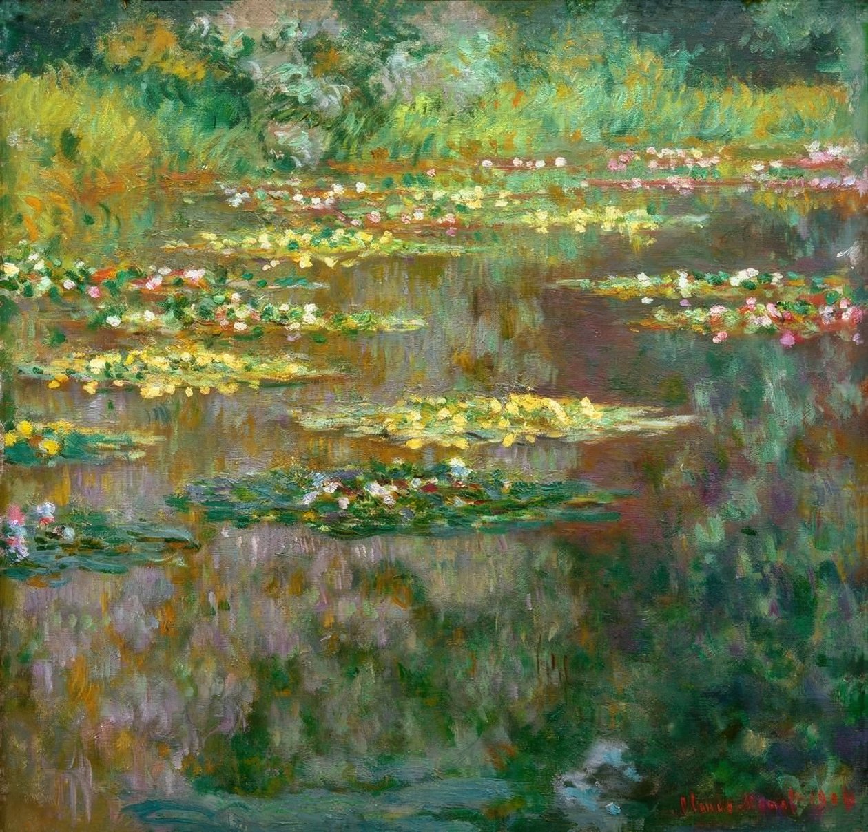 Nymphéas (åkander) af Claude Monet