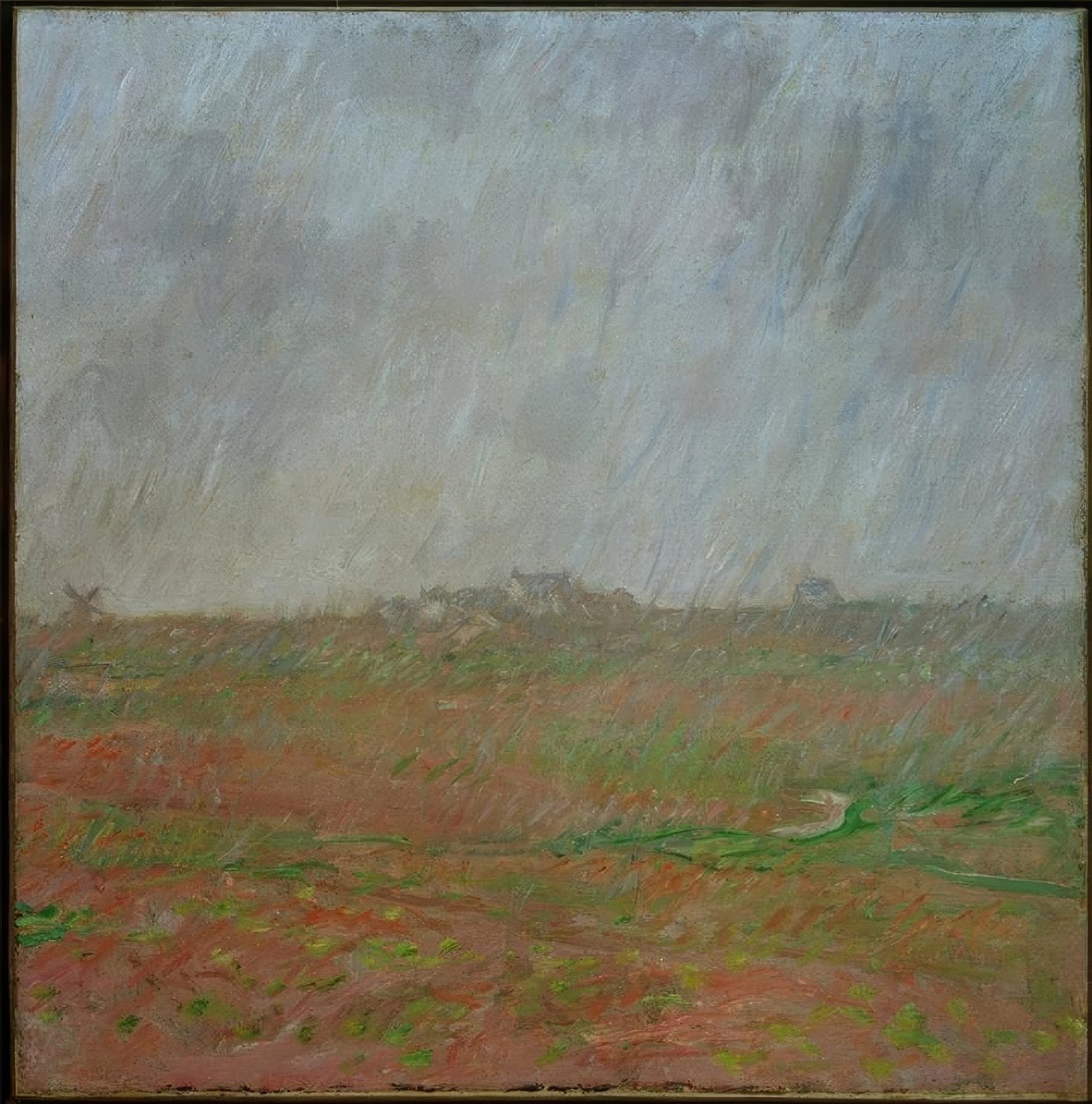 Regn i Belle-Ile af Claude Monet